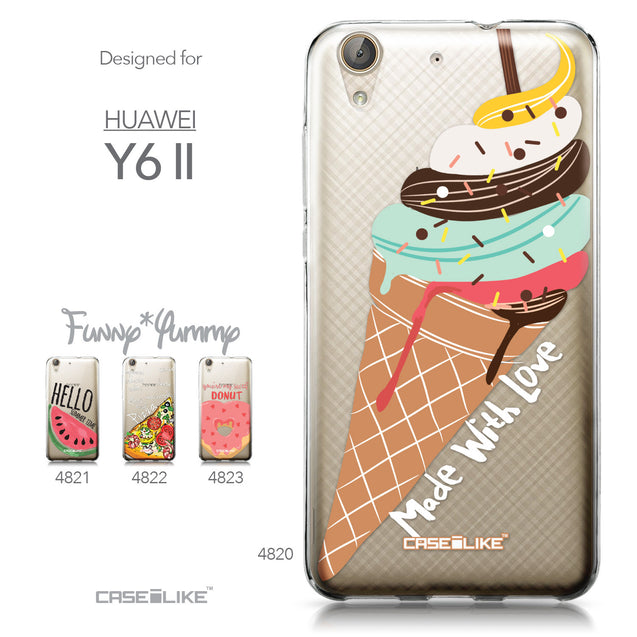Huawei Y6 II / Honor Holly 3 case Ice Cream 4820 Collection | CASEiLIKE.com