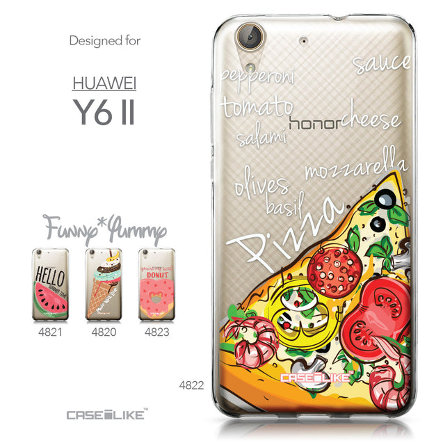 Huawei Y6 II / Honor Holly 3 case Pizza 4822 Collection | CASEiLIKE.com