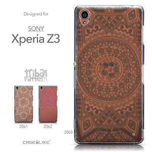 Collection - CASEiLIKE Sony Xperia Z3 back cover Indian Line Art 2063