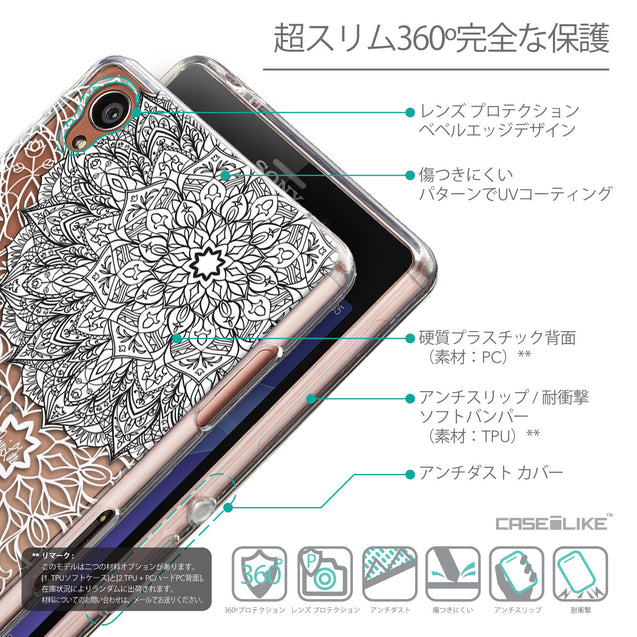 Details in Japanese - CASEiLIKE Sony Xperia Z3 back cover Mandala Art 2093