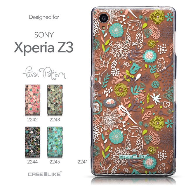 Collection - CASEiLIKE Sony Xperia Z3 back cover Spring Forest White 2241