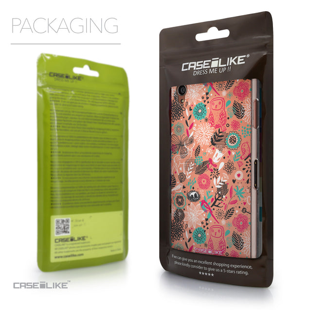Packaging - CASEiLIKE Sony Xperia Z3 back cover Spring Forest Pink 2242