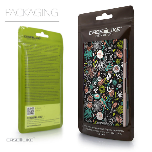 Packaging - CASEiLIKE Sony Xperia Z3 back cover Spring Forest Black 2244