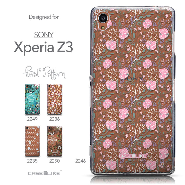 Collection - CASEiLIKE Sony Xperia Z3 back cover Flowers Herbs 2246