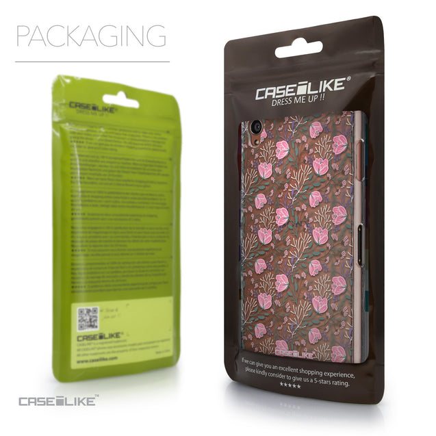 Packaging - CASEiLIKE Sony Xperia Z3 back cover Flowers Herbs 2246