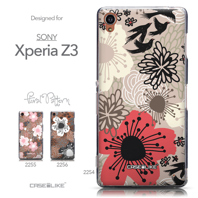Collection - CASEiLIKE Sony Xperia Z3 back cover Japanese Floral 2254