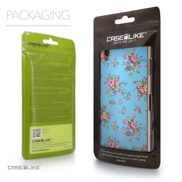 Packaging - CASEiLIKE Sony Xperia Z3 back cover Floral Rose Classic 2263