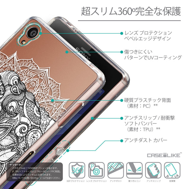 Details in Japanese - CASEiLIKE Sony Xperia Z3 back cover Mandala Art 2300