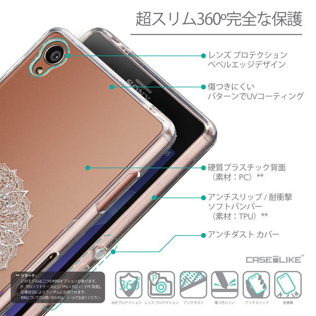 Details in Japanese - CASEiLIKE Sony Xperia Z3 back cover Mandala Art 2301