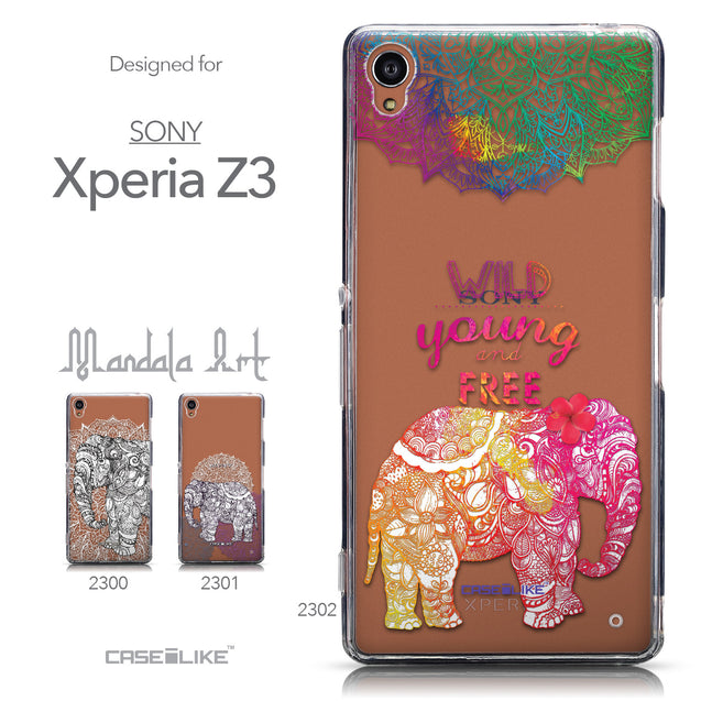 Collection - CASEiLIKE Sony Xperia Z3 back cover Mandala Art 2302