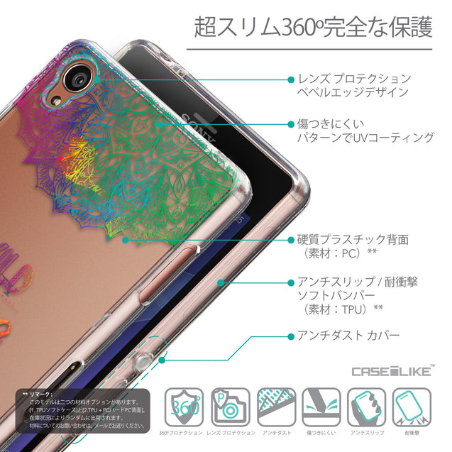 Details in Japanese - CASEiLIKE Sony Xperia Z3 back cover Mandala Art 2302