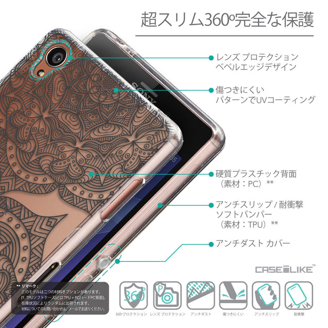 Details in Japanese - CASEiLIKE Sony Xperia Z3 back cover Mandala Art 2304