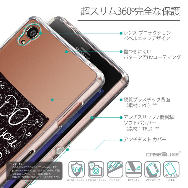 Details in Japanese - CASEiLIKE Sony Xperia Z3 back cover Quote 2400