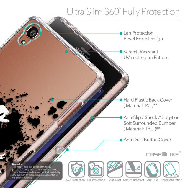 Details in English - CASEiLIKE Sony Xperia Z3 back cover Quote 2415