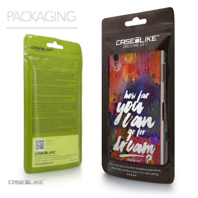 Packaging - CASEiLIKE Sony Xperia Z3 back cover Quote 2421