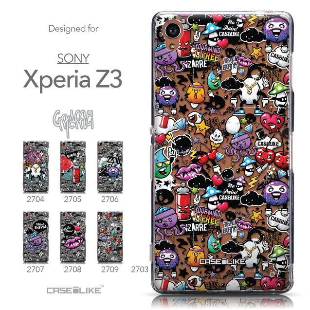 Collection - CASEiLIKE Sony Xperia Z3 back cover Graffiti 2703