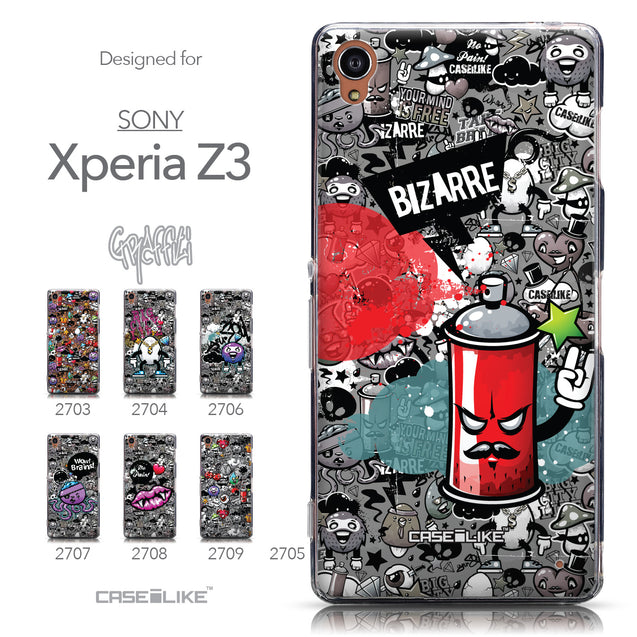 Collection - CASEiLIKE Sony Xperia Z3 back cover Graffiti 2705