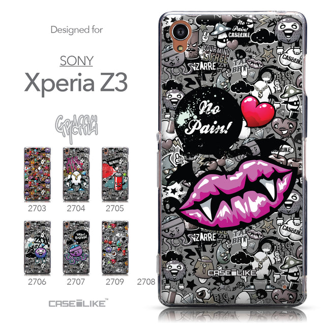 Collection - CASEiLIKE Sony Xperia Z3 back cover Graffiti 2708