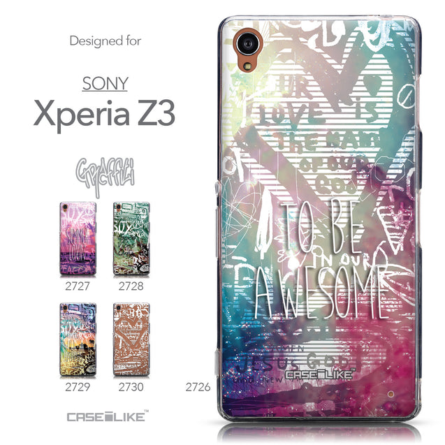 Collection - CASEiLIKE Sony Xperia Z3 back cover Graffiti 2726