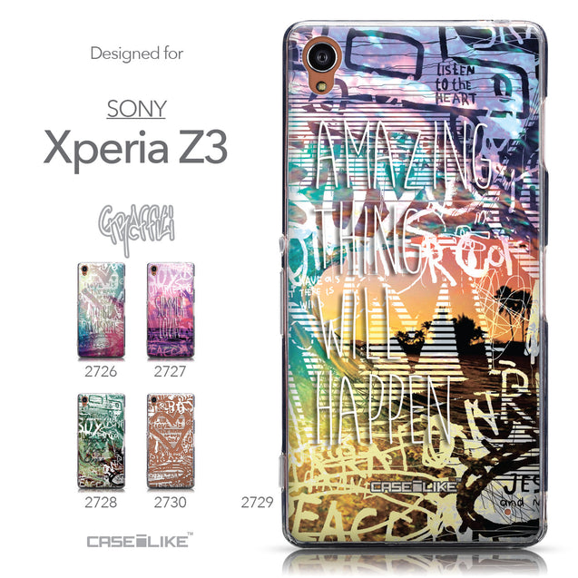 Collection - CASEiLIKE Sony Xperia Z3 back cover Graffiti 2729