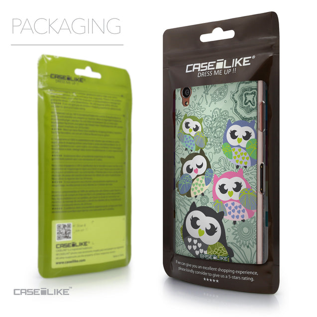 Packaging - CASEiLIKE Sony Xperia Z3 back cover Owl Graphic Design 3313