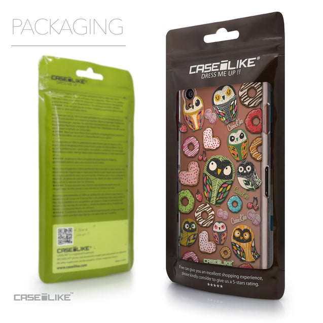 Packaging - CASEiLIKE Sony Xperia Z3 back cover Owl Graphic Design 3315