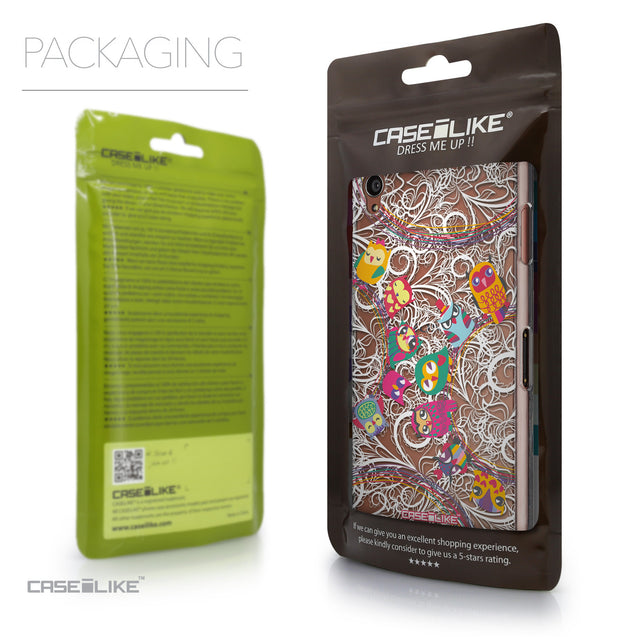 Packaging - CASEiLIKE Sony Xperia Z3 back cover Owl Graphic Design 3316