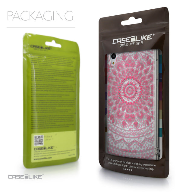 Packaging - CASEiLIKE Sony Xperia Z3 Plus back cover Indian Line Art 2062