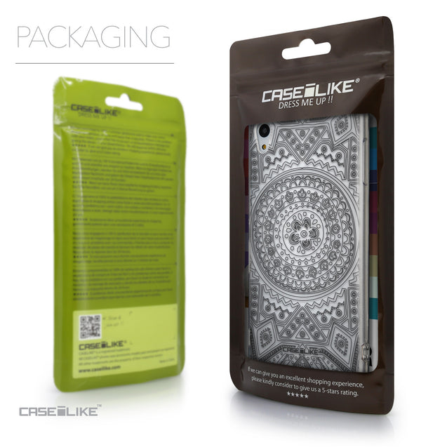 Packaging - CASEiLIKE Sony Xperia Z3 Plus back cover Indian Line Art 2063