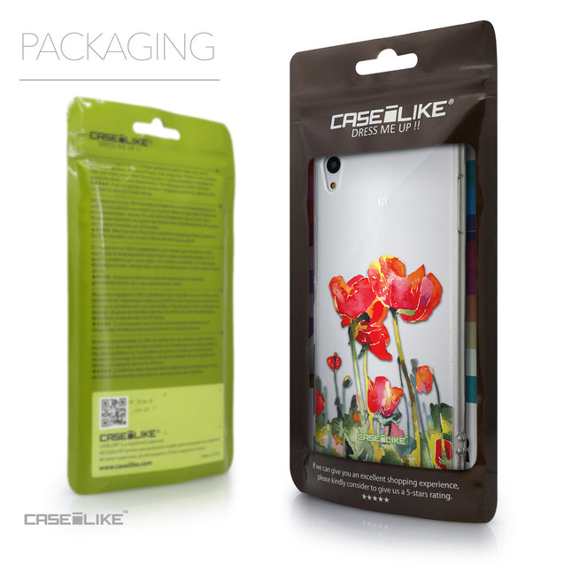 Packaging - CASEiLIKE Sony Xperia Z3 Plus back cover Watercolor Floral 2230
