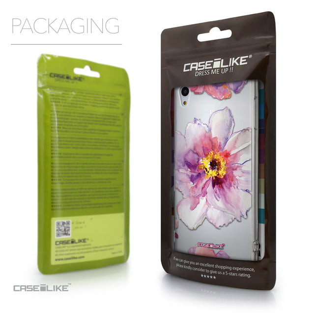 Packaging - CASEiLIKE Sony Xperia Z3 Plus back cover Watercolor Floral 2231