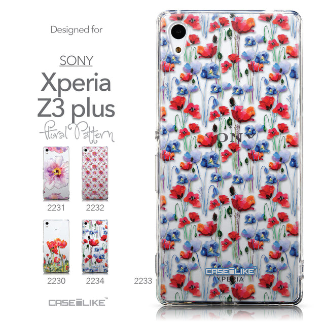 Collection - CASEiLIKE Sony Xperia Z3 Plus back cover Watercolor Floral 2233