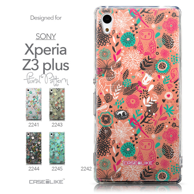 Collection - CASEiLIKE Sony Xperia Z3 Plus back cover Spring Forest Pink 2242