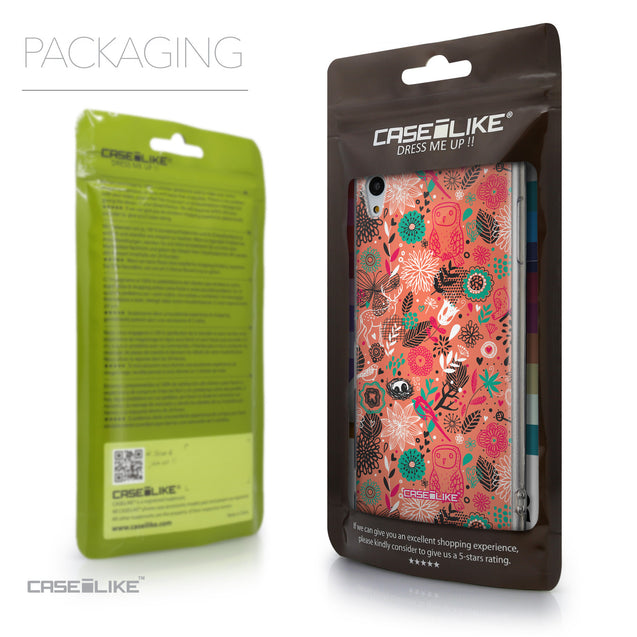 Packaging - CASEiLIKE Sony Xperia Z3 Plus back cover Spring Forest Pink 2242