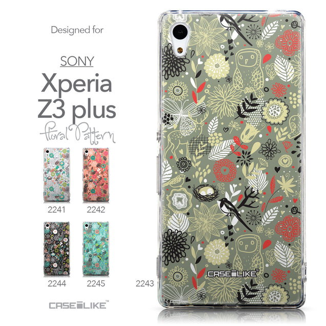 Collection - CASEiLIKE Sony Xperia Z3 Plus back cover Spring Forest Gray 2243