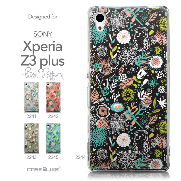 Collection - CASEiLIKE Sony Xperia Z3 Plus back cover Spring Forest Black 2244