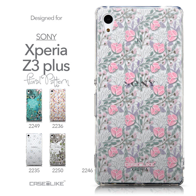 Collection - CASEiLIKE Sony Xperia Z3 Plus back cover Flowers Herbs 2246