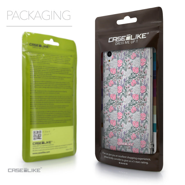 Packaging - CASEiLIKE Sony Xperia Z3 Plus back cover Flowers Herbs 2246