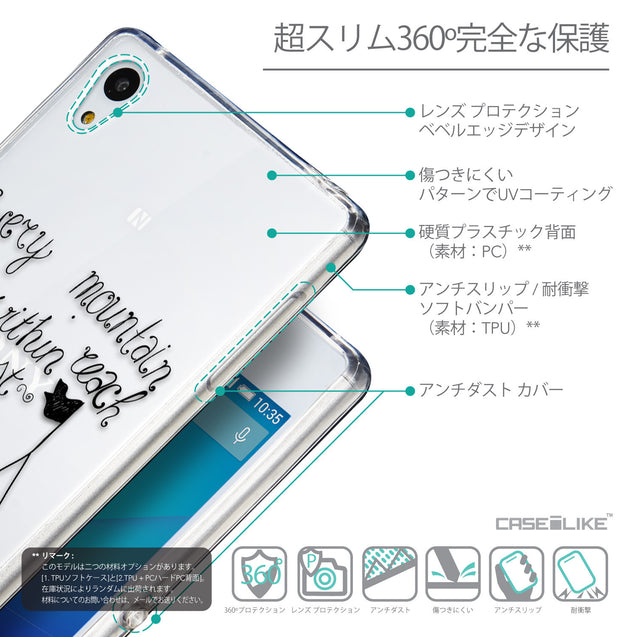 Details in Japanese - CASEiLIKE Sony Xperia Z3 Plus back cover Indian Tribal Theme Pattern 2053
