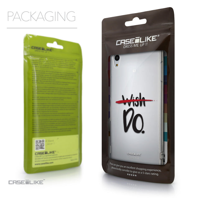Packaging - CASEiLIKE Sony Xperia Z3 Plus back cover Quote 2407