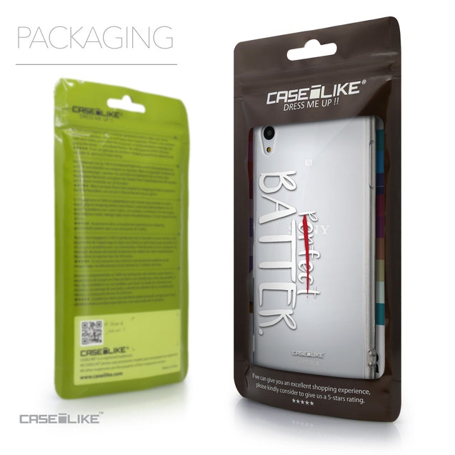 Packaging - CASEiLIKE Sony Xperia Z3 Plus back cover Quote 2410