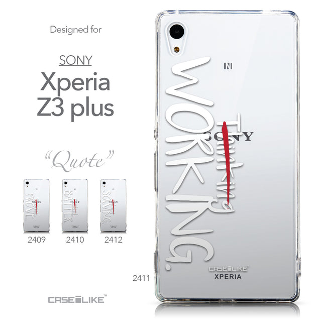 Collection - CASEiLIKE Sony Xperia Z3 Plus back cover Quote 2411