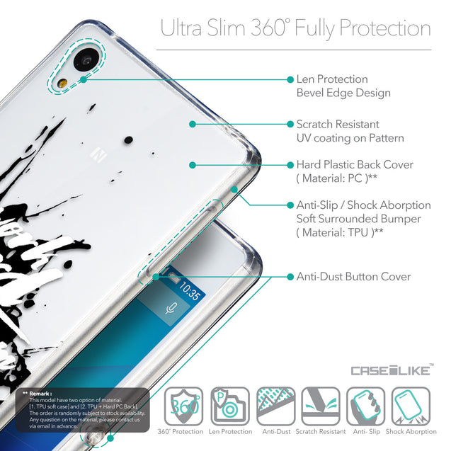 Details in English - CASEiLIKE Sony Xperia Z3 Plus back cover Quote 2414