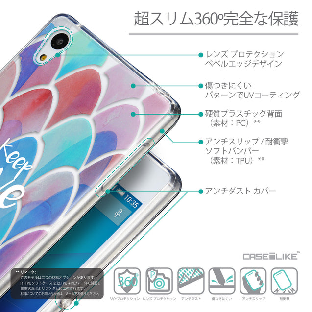 Details in Japanese - CASEiLIKE Sony Xperia Z3 Plus back cover Quote 2417