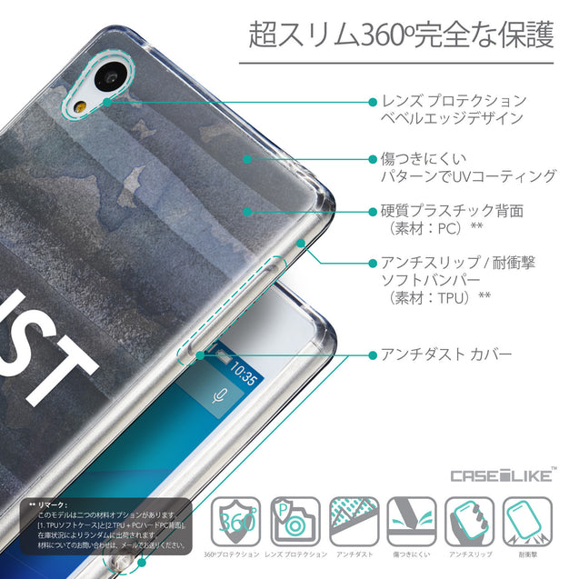 Details in Japanese - CASEiLIKE Sony Xperia Z3 Plus back cover Quote 2430