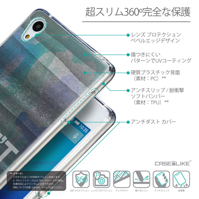 Details in Japanese - CASEiLIKE Sony Xperia Z3 Plus back cover Quote 2431