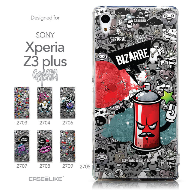 Collection - CASEiLIKE Sony Xperia Z3 Plus back cover Graffiti 2705