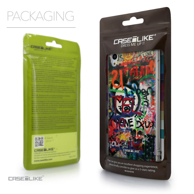 Packaging - CASEiLIKE Sony Xperia Z3 Plus back cover Graffiti 2721