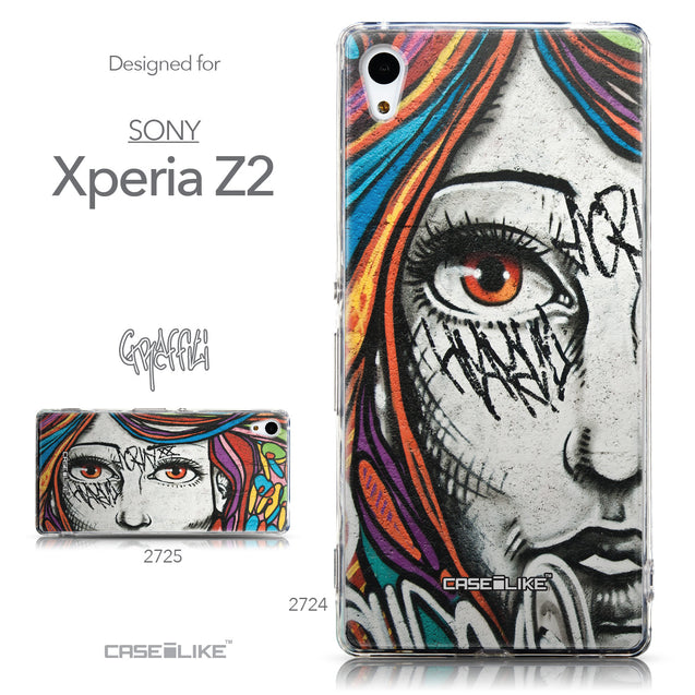 Collection - CASEiLIKE Sony Xperia Z3 Plus back cover Graffiti Girl 2724