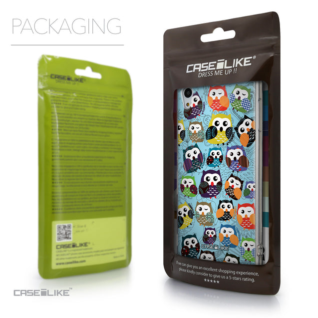 Packaging - CASEiLIKE Sony Xperia Z3 Plus back cover Owl Graphic Design 3312